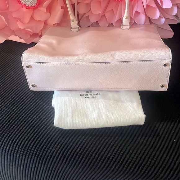 Kate Spade Large Pebble Leather Blush Pink Satchel. - Picture 2 of 10